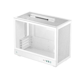 DeepCool CH160 PLUS WH Portable Micro-ATX Compact Case, USB3.0×2, Gen2 Type-C x1, Audio/Mic×1
