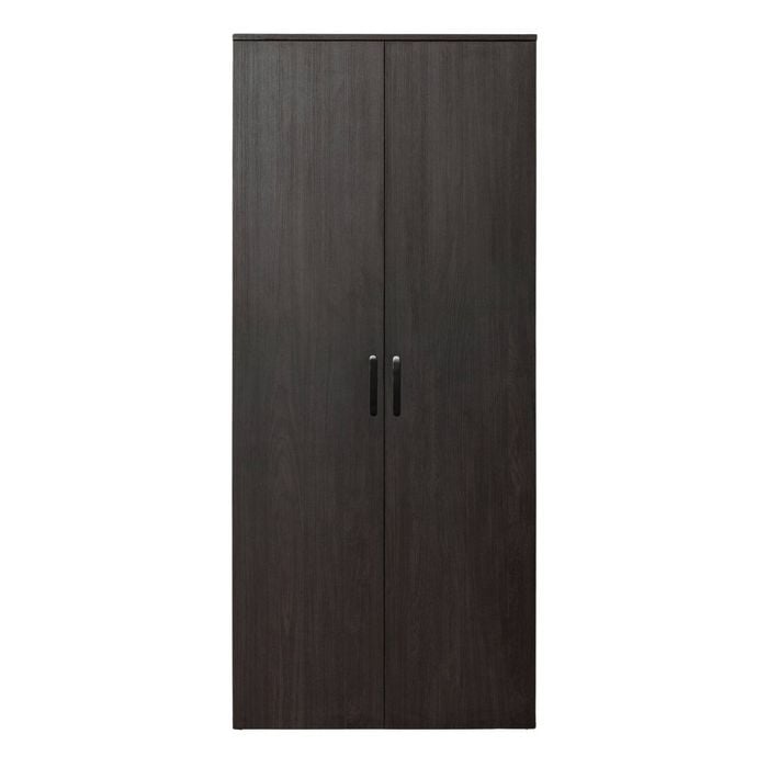 European Cabinetry Nordic Ash Classic Oval Black Handles Stockholm Storage Cupboard