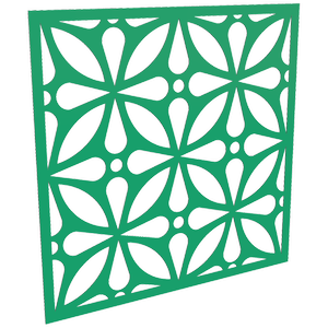 ProtectorAl 300-1200w x 300-1200h Light Green/Gloss White Morrocco Unframed Composite Deco Panel