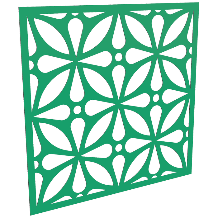 ProtectorAl 300-1200w x 300-1200h Light Green/Gloss White Morrocco Unframed Composite Deco Panel
