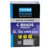 Titan 38 x 1.6mm Electro Galvanised Straight Collated Nail C Brads - Pack 4000