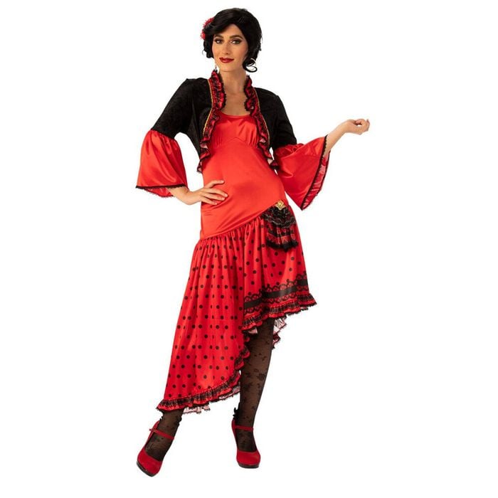 Rubies Spanish Dancer Women's Dress Up Halloween Party Costume Outfit Size M