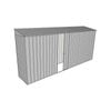 Build-a-Shed 0.8 x 4.5 x 2m Skillion Single Sliding Side Door Shed - Zinc