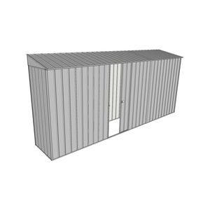 Build-a-Shed 0.8 x 4.5 x 2m Skillion Single Sliding Side Door Shed - Zinc