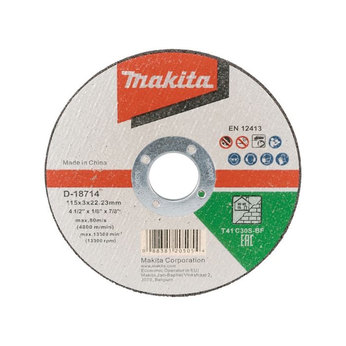 Makita 115 x 3 x 22.23mm Masonry Cutting Disc