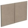 Kaboodle 900mm Raw Board Modern Rangehood Doors - 2 Pack
