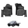 AUSGO 5D Injection Car Floor Mats  for Toyota Hilux Auto Transmission Single / Extra Cab 2015-2025 All-Weather Floor Liners