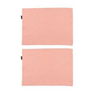 2x 4pc Bas Phillips Linen Tencel Placemat Set Tableware Dusty Pink 33x45cm