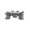 Outdoor Plantation 6 Seater Wicker Round Alfresco Dining Set