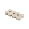 Surface Gard 25mm Beige Round Adhesive Felt - 16 Pack
