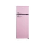 Linärie Valloire 209L Pink Retro Top Mount Fridge • LK200DDPINK