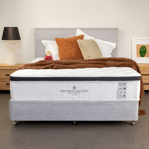 Mattress Crafters Boutique Deluxe Plus 7 Zone Pocket Spring Memory Foam Mattress 32cm