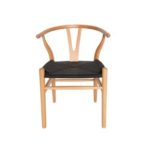 SK Designer Living | Replica Hans Wegner Wishbone Chair - Natural & Black
