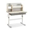 Costway Kids Study Desk Height Adjustbale W/tiltable Desktop & Drawer Grey