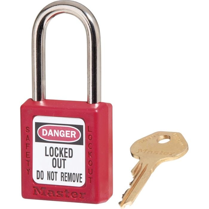 Master Lock Red KD Safety Lockout Padlock