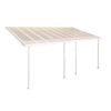 Canopia 3.0 x 3.0 x 6.1m White/ Clear Feria DIY Pergola Kit