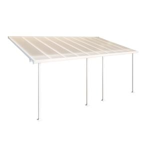 Canopia 3.0 x 3.0 x 6.1m White/ Clear Feria DIY Pergola Kit