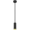 Telbix Kudo Contemporary Pendant Hanging Lamp Light Metal Black Gold Sand