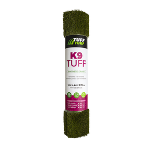 Tuff Turf 1m x 4m x 25mm K9 Pile Artificial Grass - Pre-packed Roll