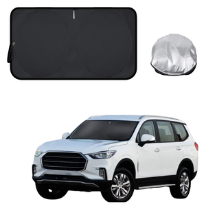 Front Windscreen Sun Shade for LDV D90 2017 - Current - Standard 150 x 85 cm - Black