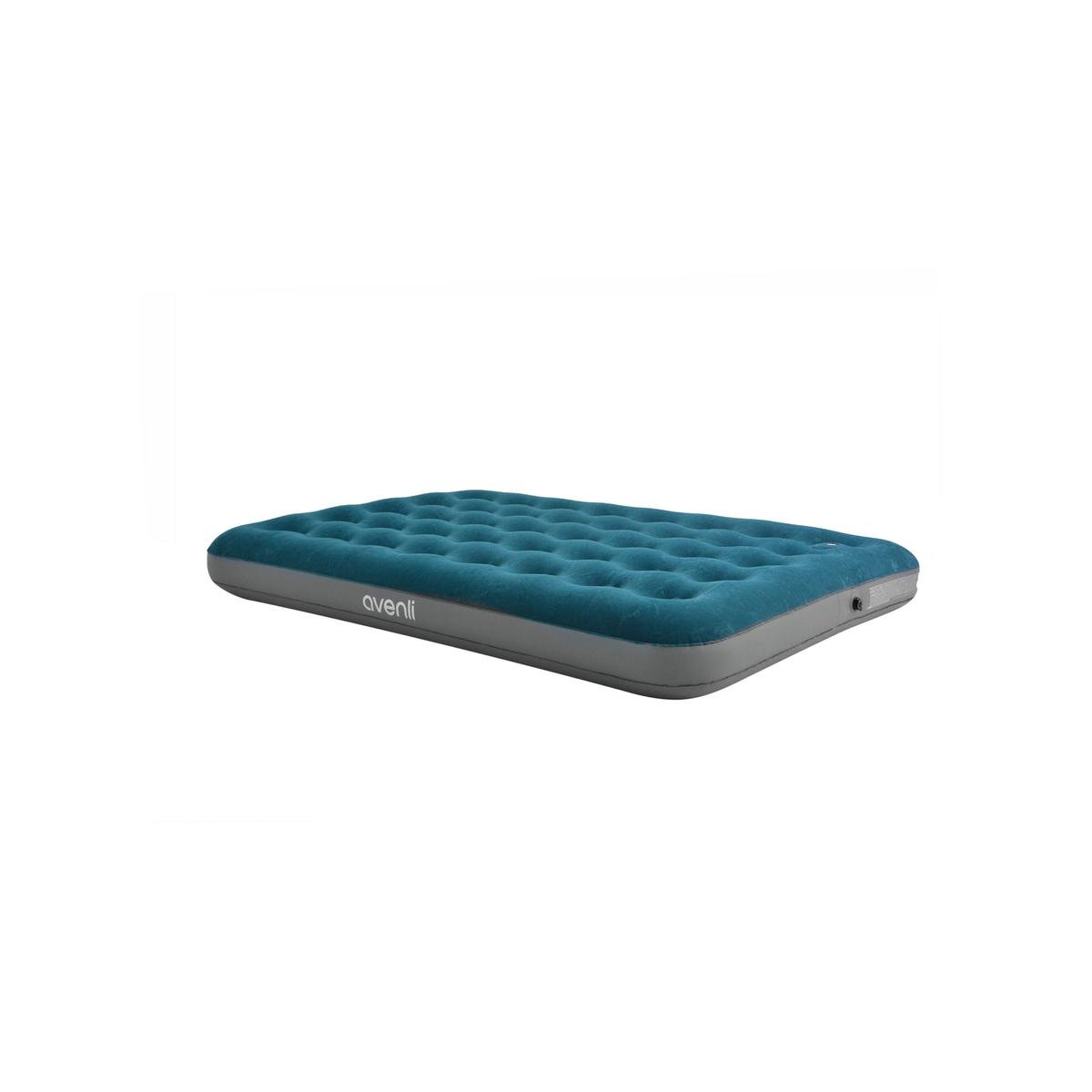 All Set Flocked Double Sized Airbed with Built in Foot Pump Bunnings Australia