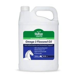 Stance Equitec Omega 3 Flaxseed Oil Skin & Coat Health Support for Horses 4.5L