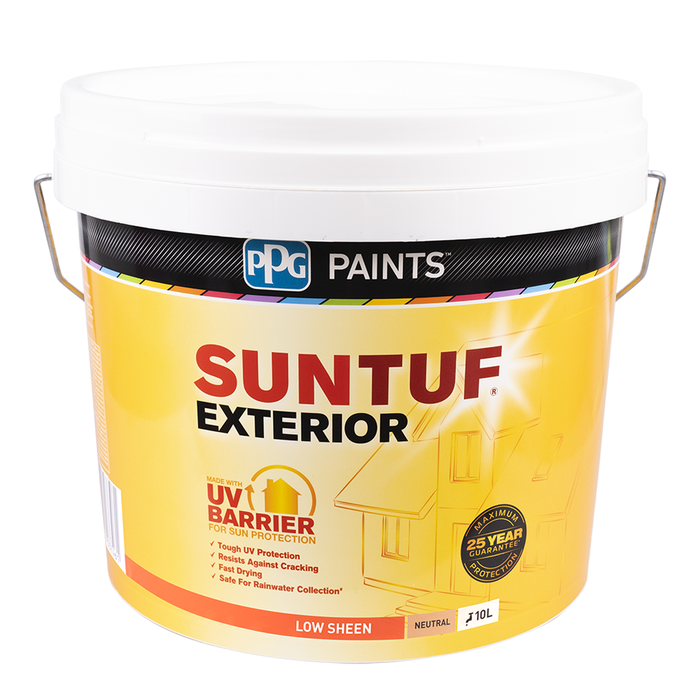 PPG Paints 10L Neutral Low Sheen SunTuf Exterior Paint