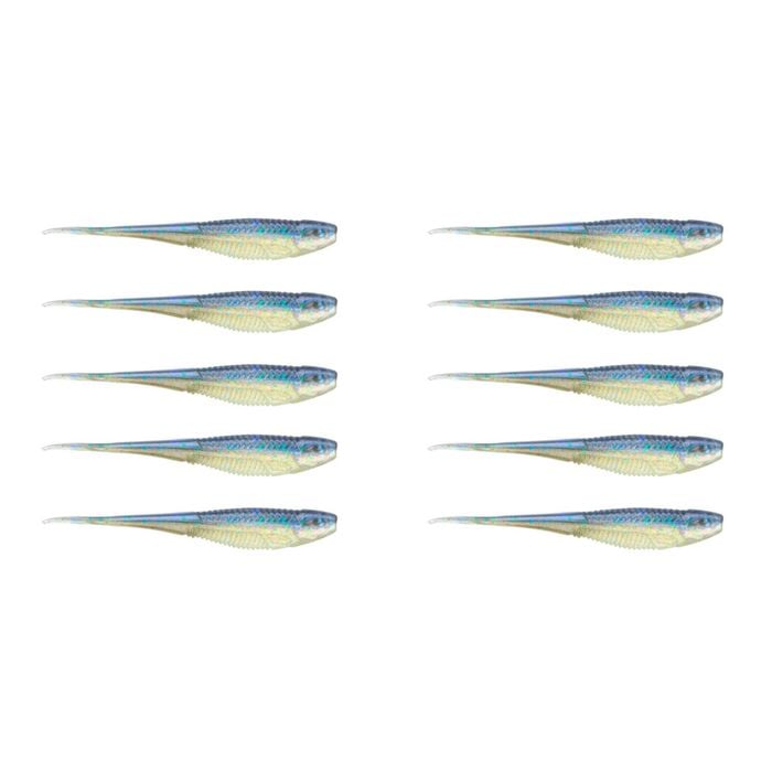 2x 5PK 5In Rapala Crush City The Jerk Soft Plastic Minnow Lures - Real Shad