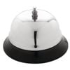 Bolero Large Call Bell Polished Metal Silver Service Reception Desk 100mm Base T183