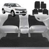 6D Diamond Car Floor Mats for VolksWagen Touareg 2011-2017-Full Set-Black-Outback GT