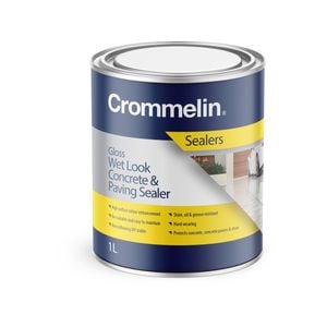 Crommelin 1L Gloss Wet Look Concrete And Paving Sealer