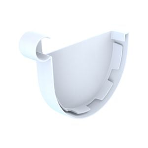 Marley White Typhoon Left Hand Stop End - White