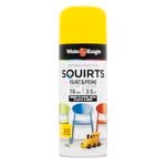 White Knight 310g Lemon Yellow Gloss Squirts Paint And Prime