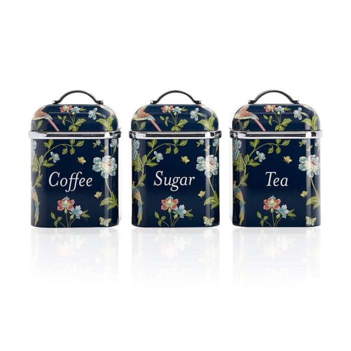 Laura Ashley Elveden Canister Set of 3 Navy Blue