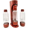 OmniFizz 1L Bundle - Drinkmate Sparkling Water & Soda Maker with 2 extra PET 1L Bottles (CO2 Cylinder not Included) Red