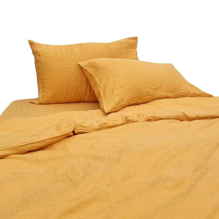 2pc J Elliot Home Linen Collection 48x74cm Pillowcases - Honey