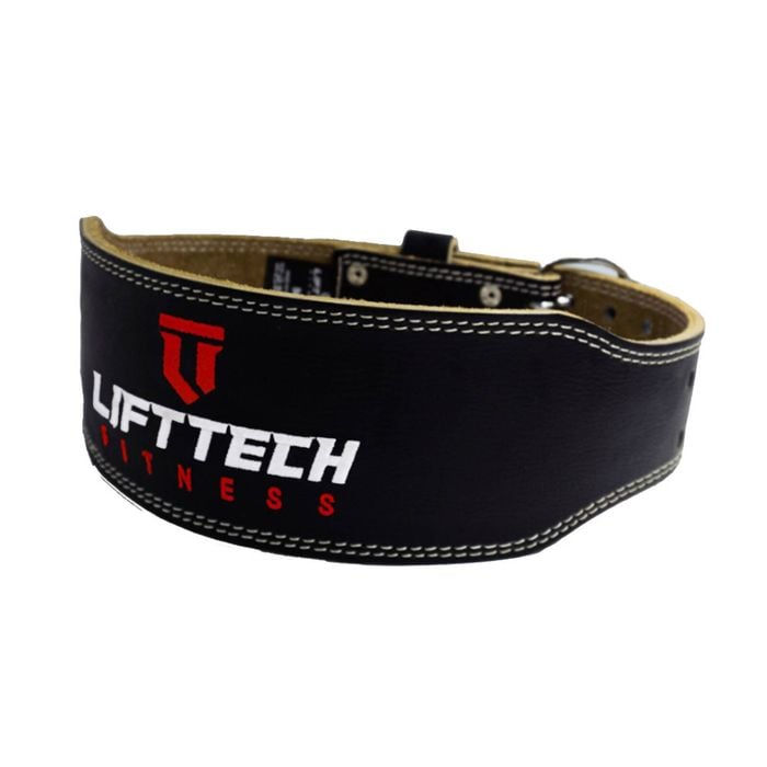 Lift-tech Padded Leather Lifting Belt For Medium To Heavy Lifts 4in Large