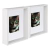Nicola Spring 8" x 10" 3D Deep Box Photo Frames with White 4" x 6" Mount - Pack of 5