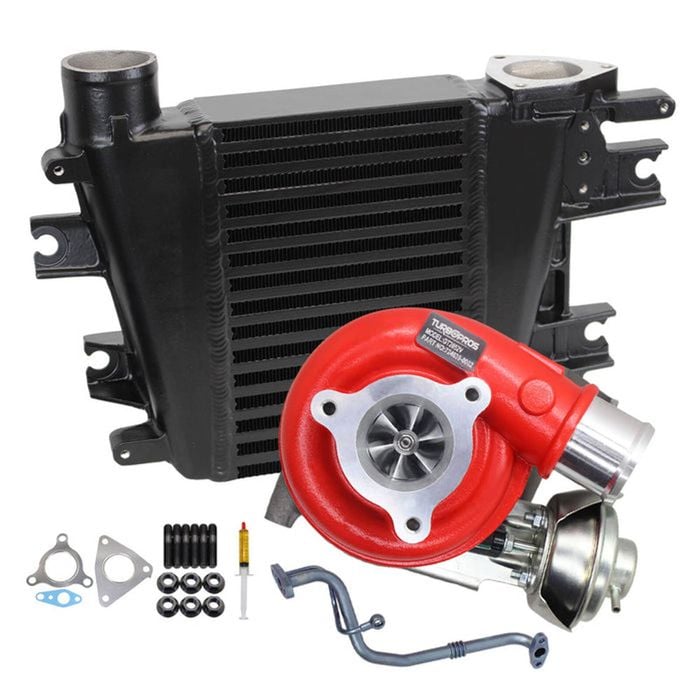 Gen1 High Flow Turbo+65mm Intercooler And Genuine Oil Feed Pipe For Nissan Patrol Gu Zd30 3.0l Fits Early Di 2000-2002