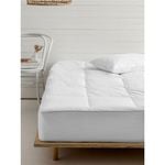 Linen House King All Seasons Bed Mattress Topper - White