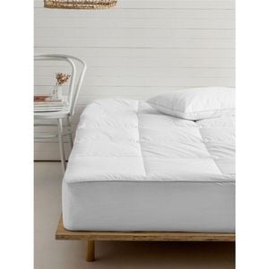 Linen House King All Seasons Bed Mattress Topper - White