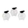 3pc Prepara Jumbo Slow-Melting Whiskey Drink Ice Ball Sphere Mould Large Black