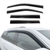 AUSGO Stainless Trim Weather Shields for Jeep Grand Cherokee WK Series 2010-2021 Weathershields Window Visors Wind Deflectors