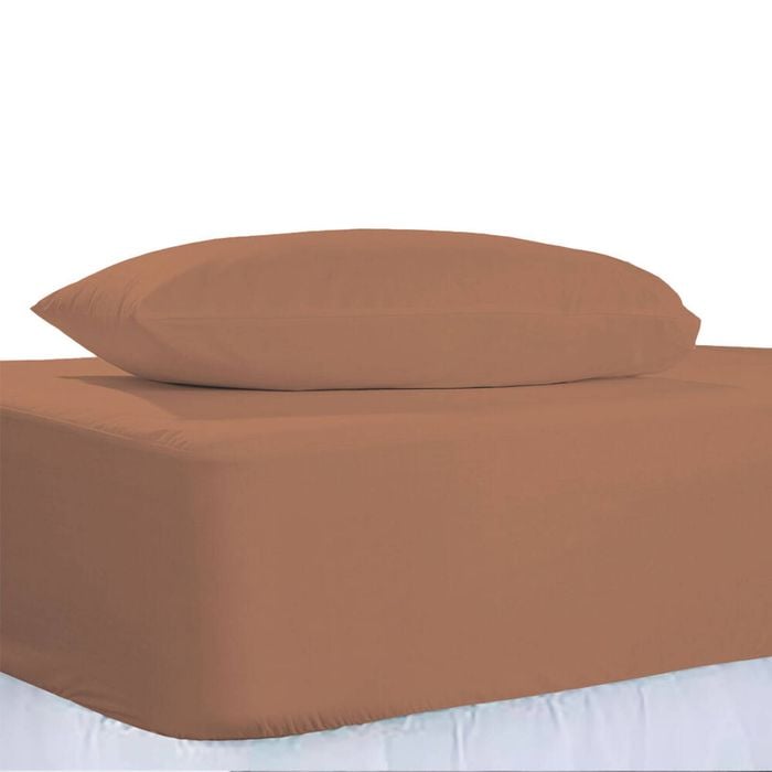 The Lighthouse Washed Cotton Combo Bedding Set With Pillowcase Queen Clay