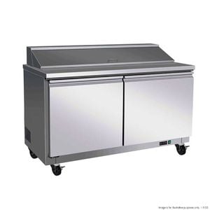 Thermaster TSB1555 Pizza Prep Two Door Bench Fridge