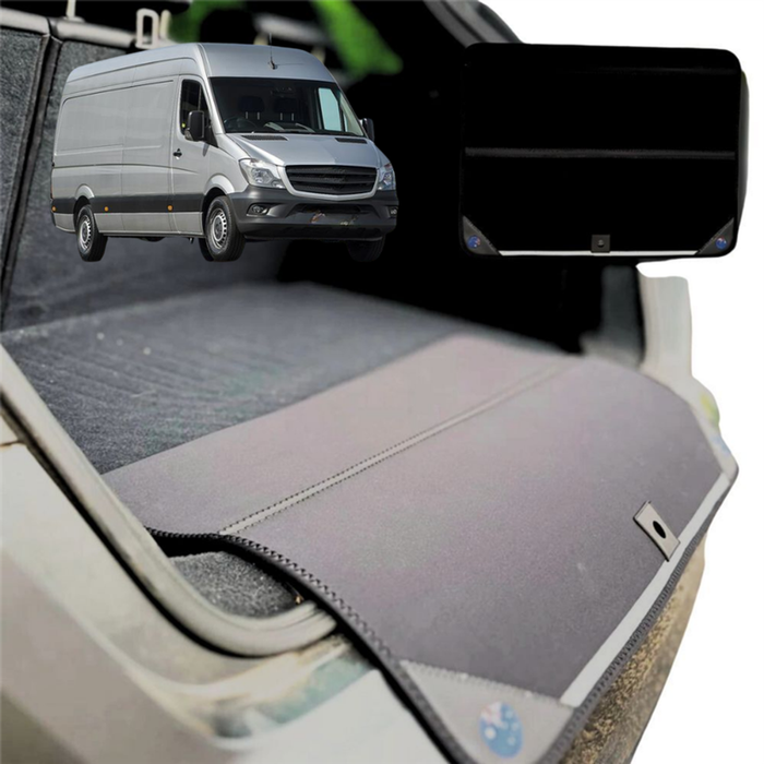 Rear Cargo Boot Bumper Protector for Mercedes-Benz Sprinter 2006 - 2018 (906, NCV3) - XL (98 x 55) - Black
