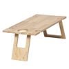 Fromagerie Rectangle Wooden 75cm Collapsible Picnic Table Tray w/Wine Holder BRN