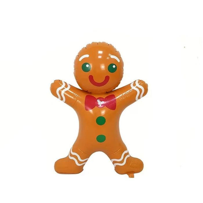 Lifebay Inflatable Christmas Gingerbread & Santa Decoration