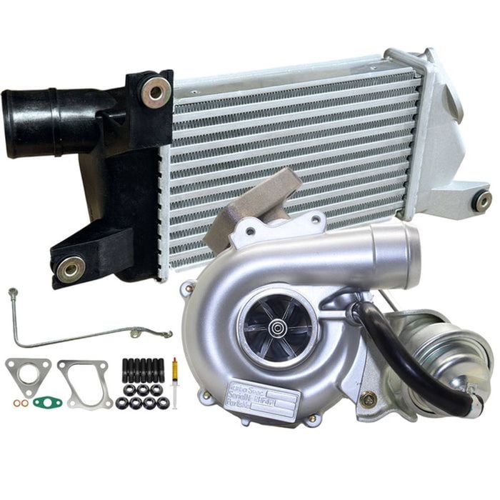 Upgrade Billet Turbo Charger With 50mm Intercooler And Genuine Oil Feed Pipe For Mitsubishi Triton Mn 4d56 2.5l 2wd Vt10