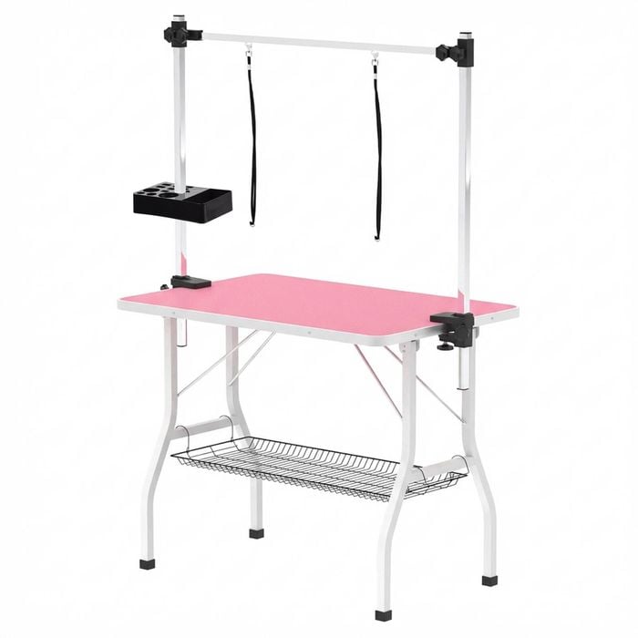 Advwin Pet Grooming Table Dog Grooming Station with Tool Storage